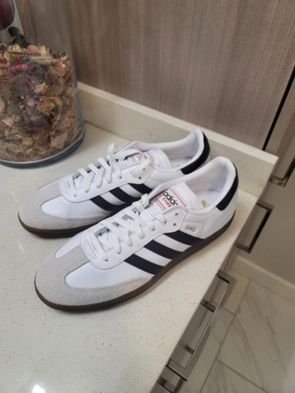 Adidas Samba Indoor White/Black Size 12 Men New - Picture 3 of 8